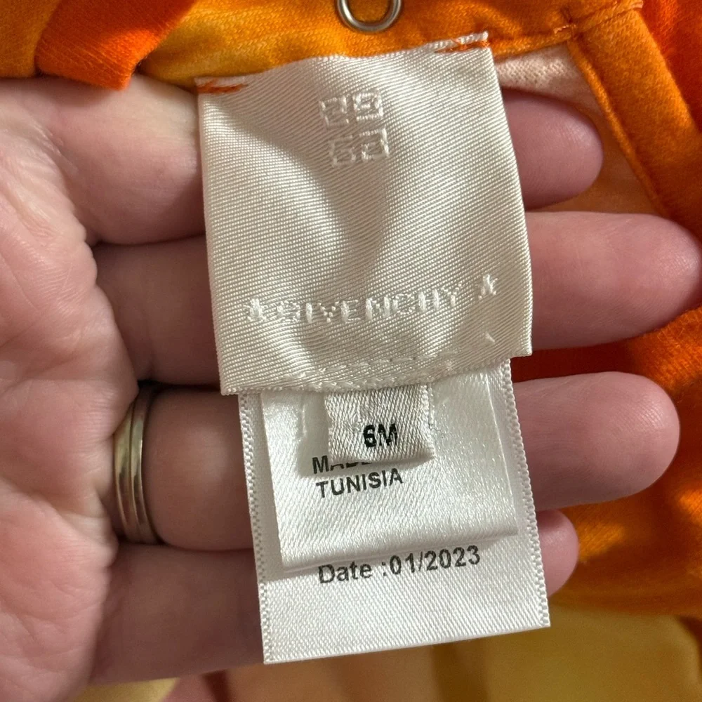 GIVENCHY Ruffled Ombré Cotton Shirt Size 6M - Picture 6 of 15